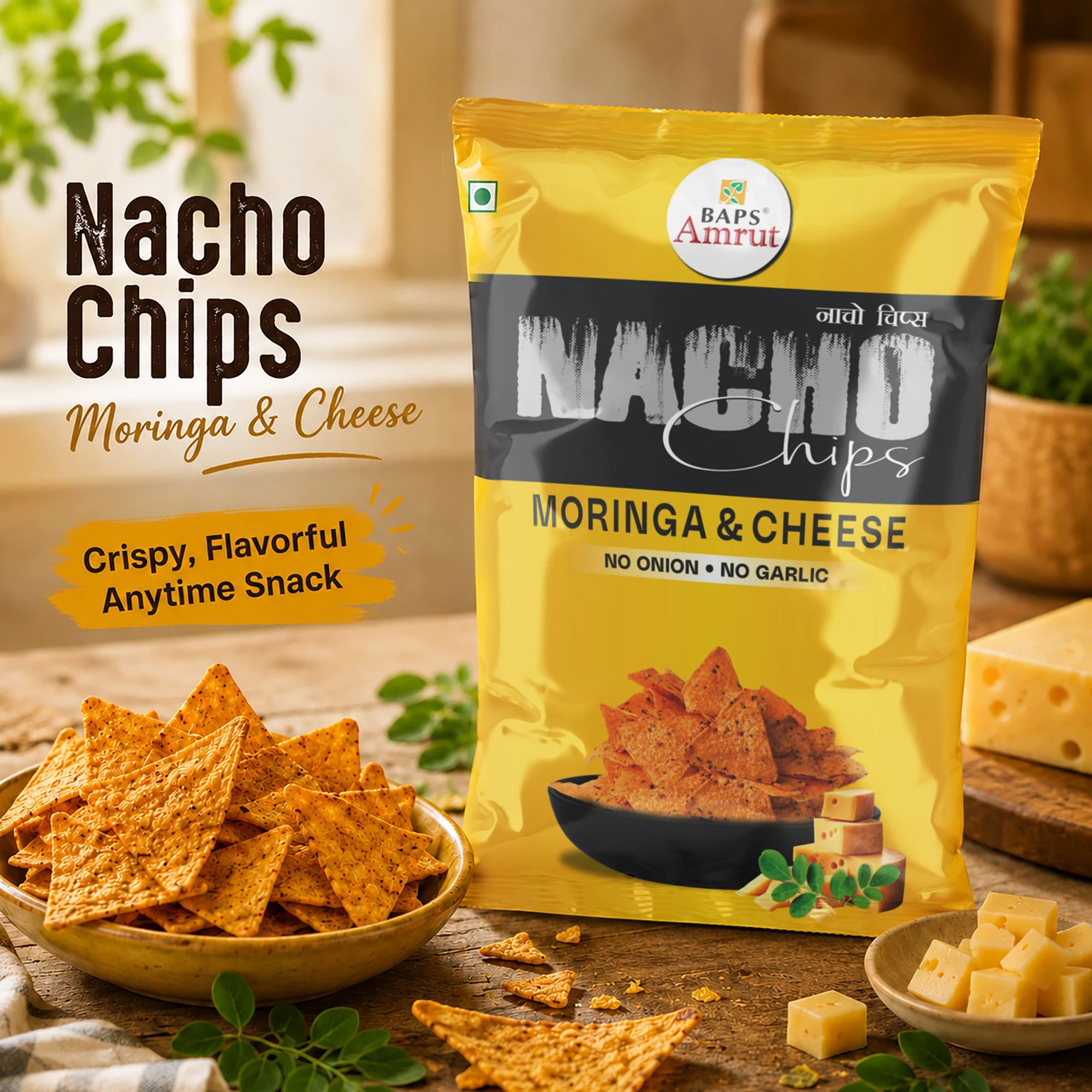 Nacho Chips Moringa & Cheese