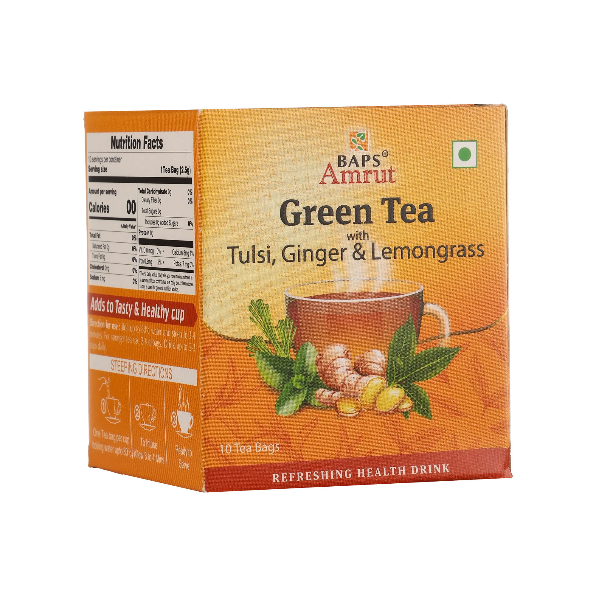 Green Tea with Tulsi, Ginger & Lemongrass