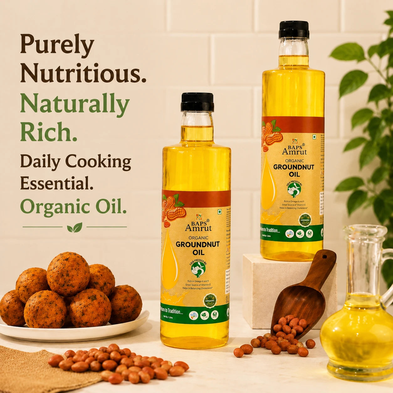Organic Groundnut Oil - Satvik Kitchen Groundnut Oil