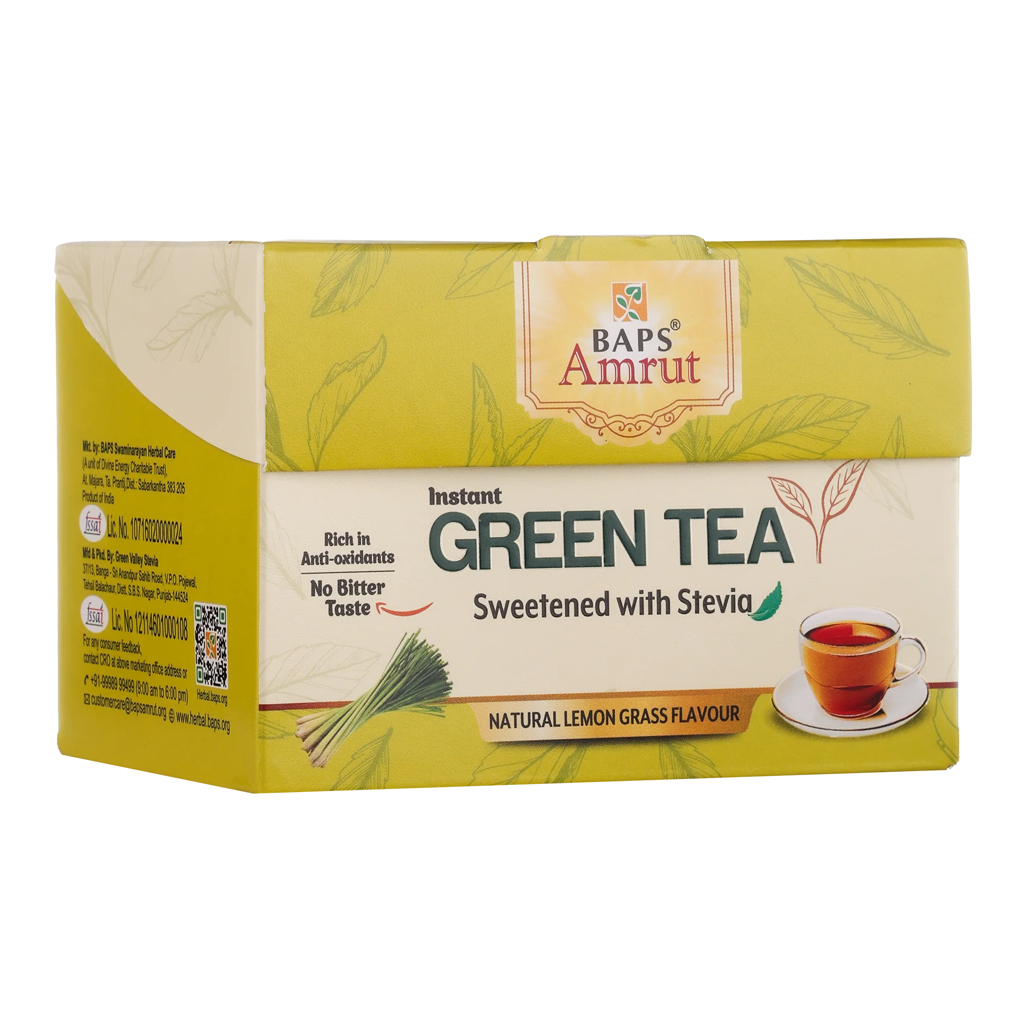 Instant Green tea Lemongrass flavour