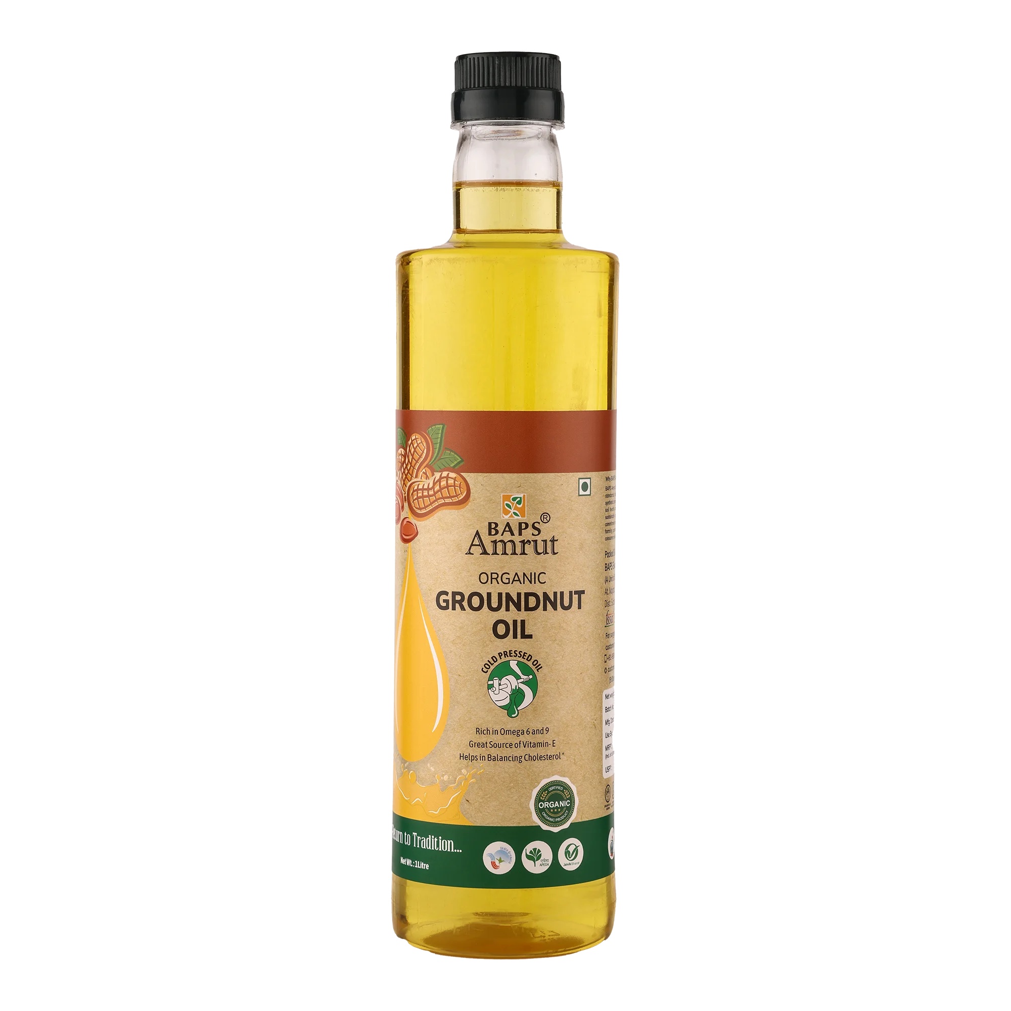 Organic Groundnut Oil - Satvik Kitchen Groundnut Oil