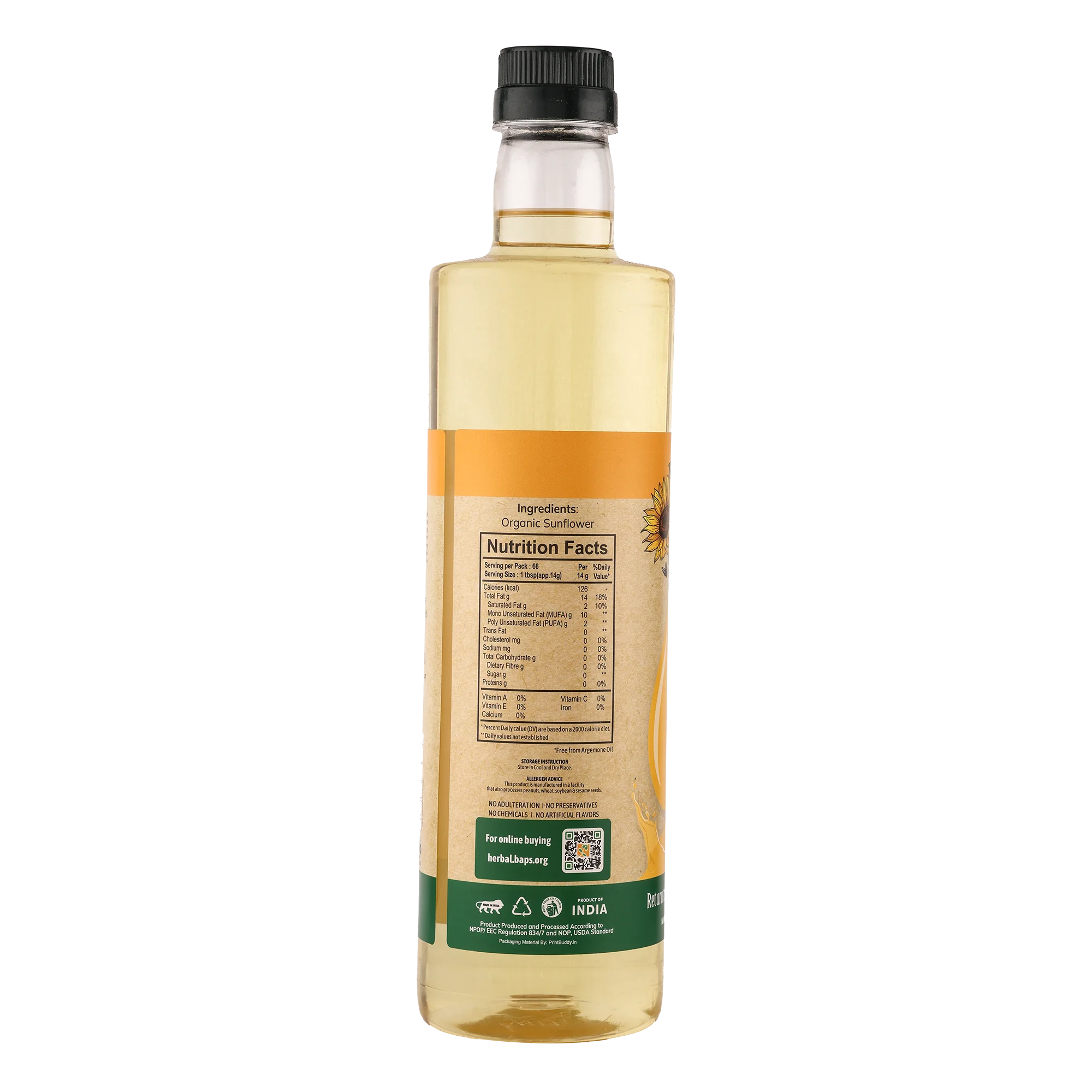 Organic Sunflower Oil