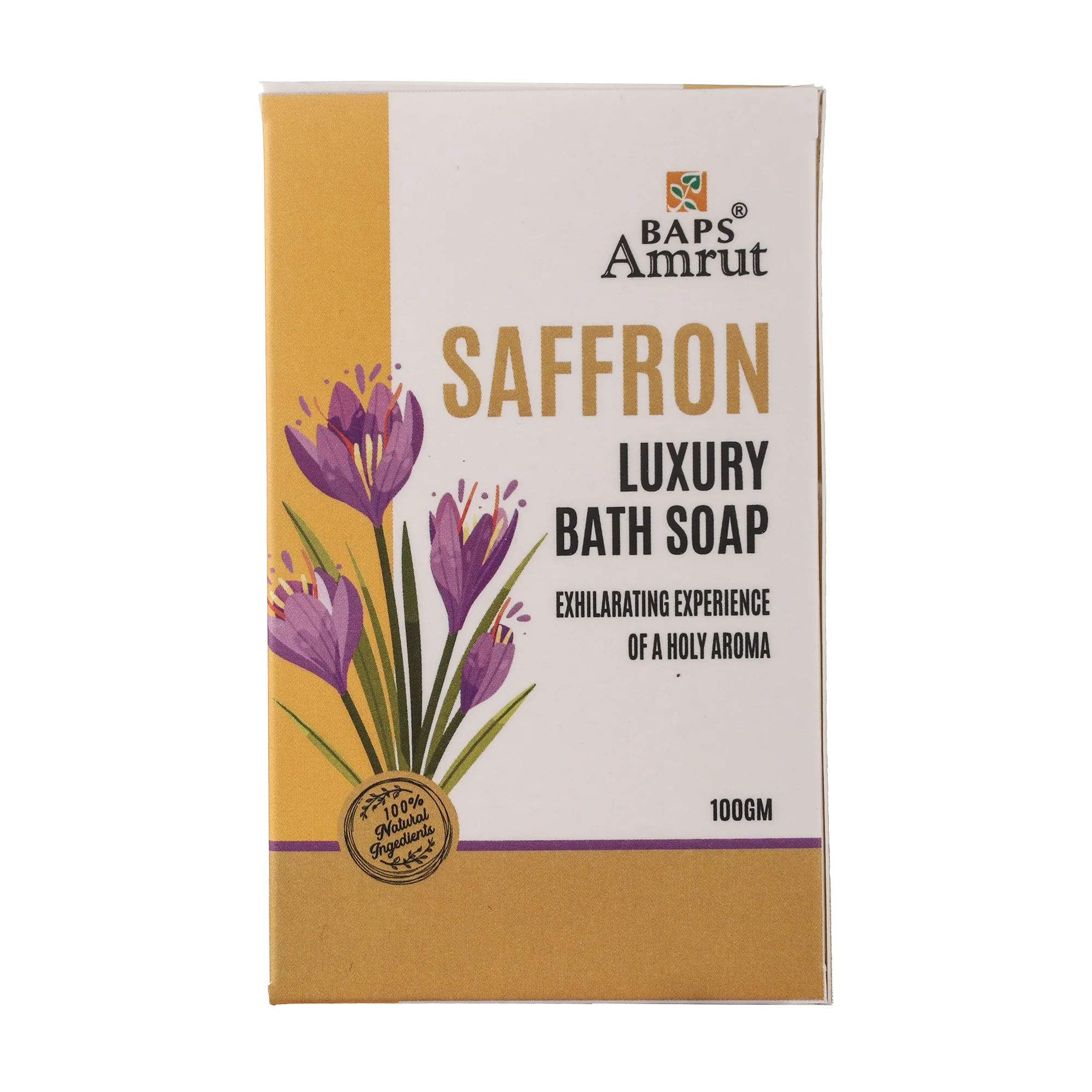 Saffron Soap- Herbal Bathing Soap with Saffron and Natural Oils