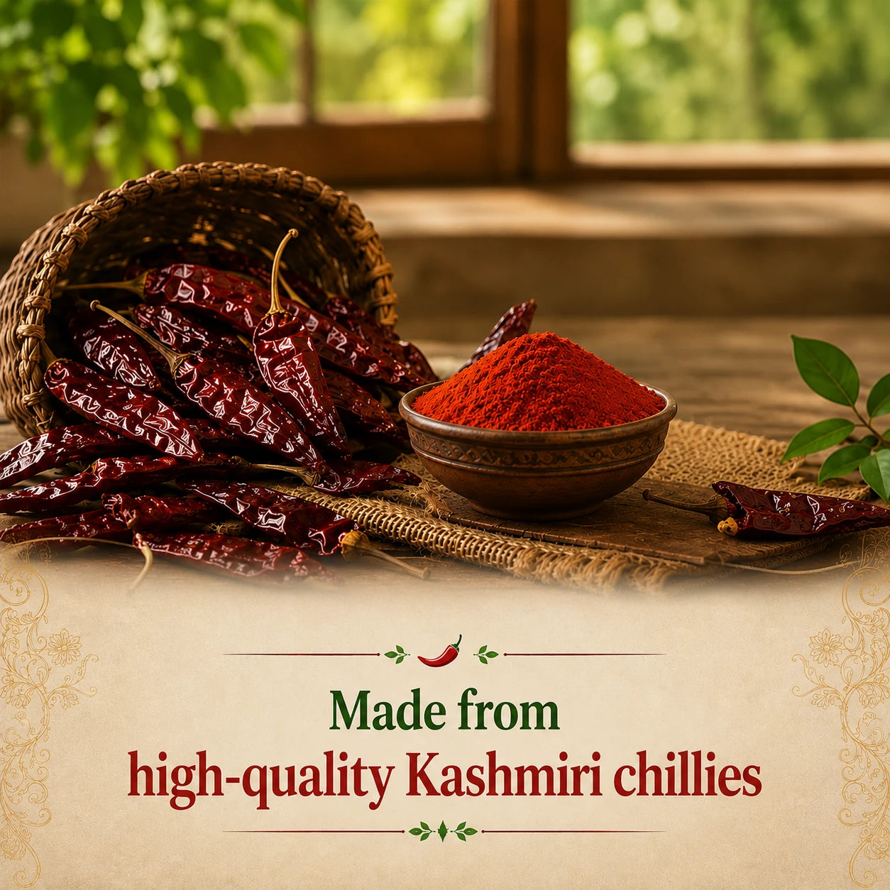 Kashmiri Chilli Powder- Satvik Kitchen Chilli Spice