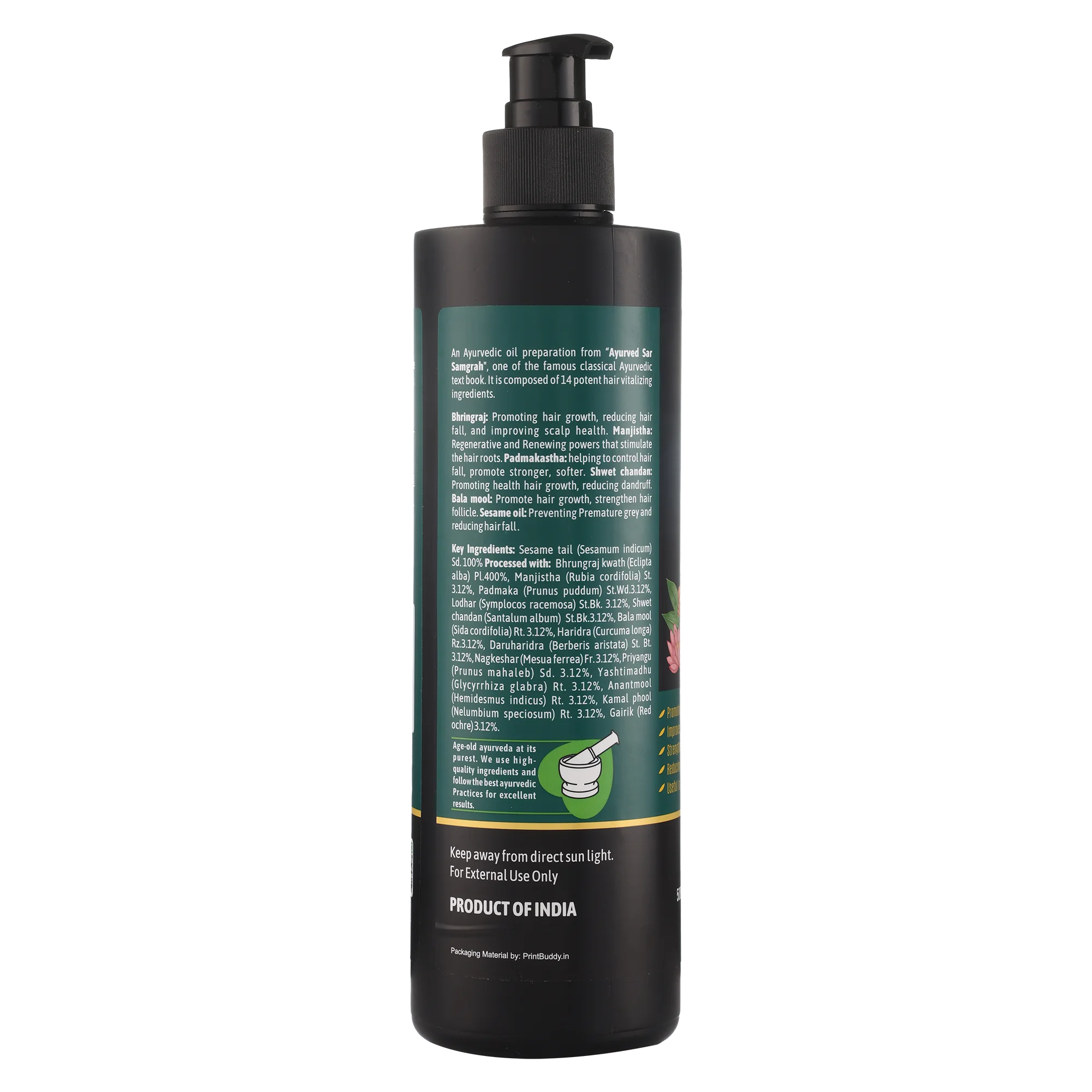 Mahabhringraj Oil- Ayurvedic Herbal Hair Oil with Bhringraj