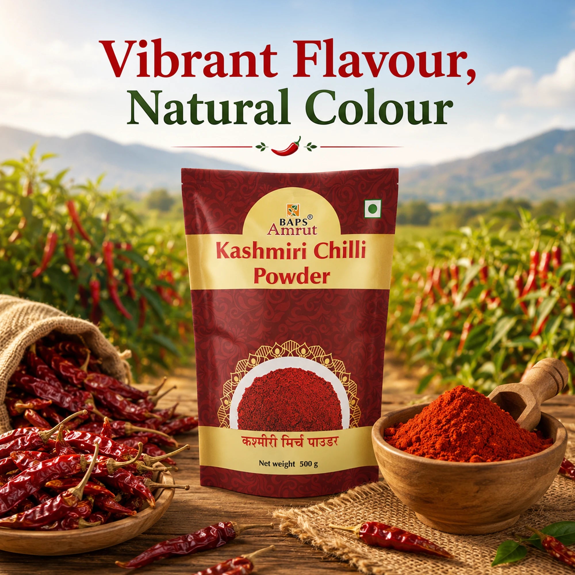 Kashmiri Chilli Powder- Satvik Kitchen Chilli Spice