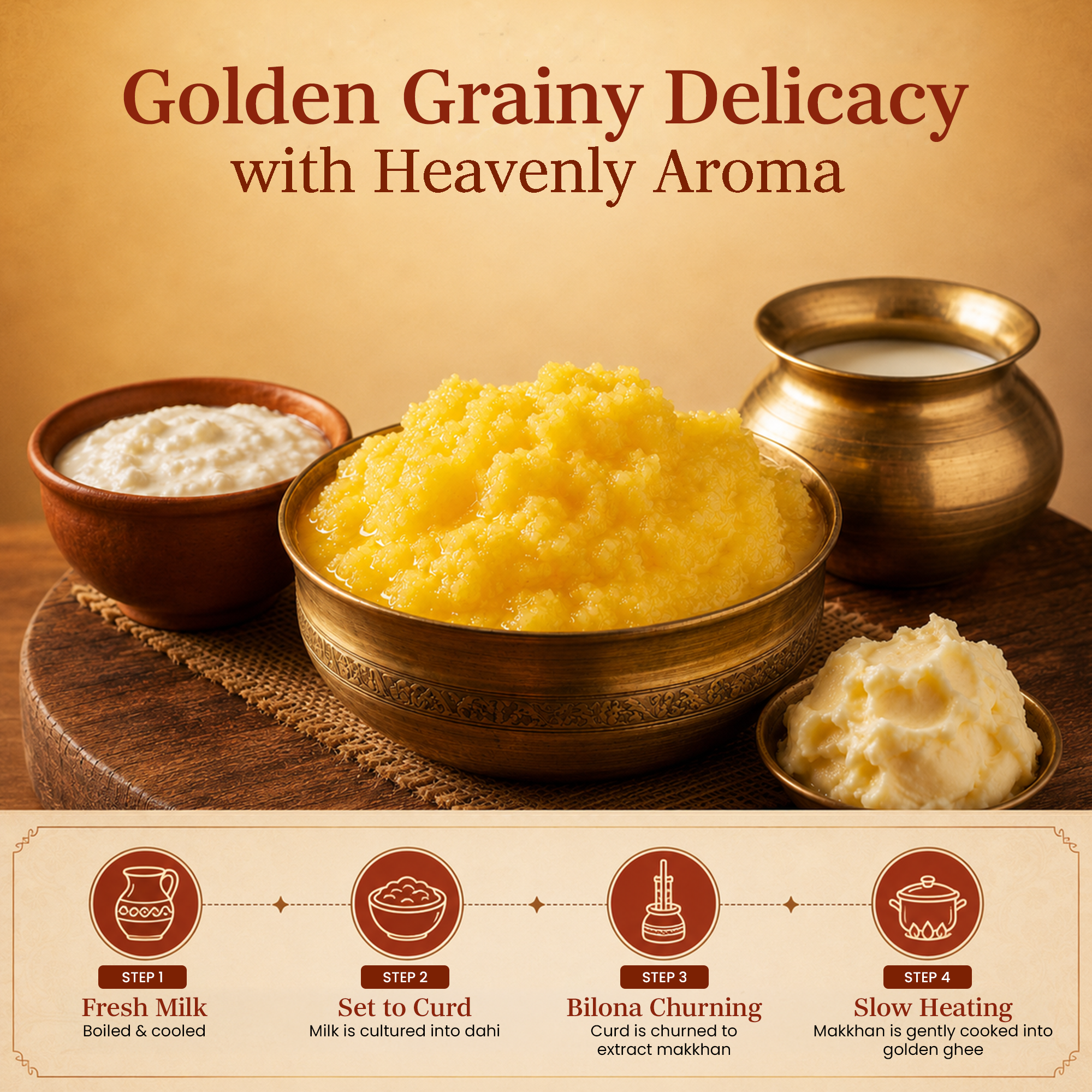 Cow Ghee- Bilona Method Cow Ghee