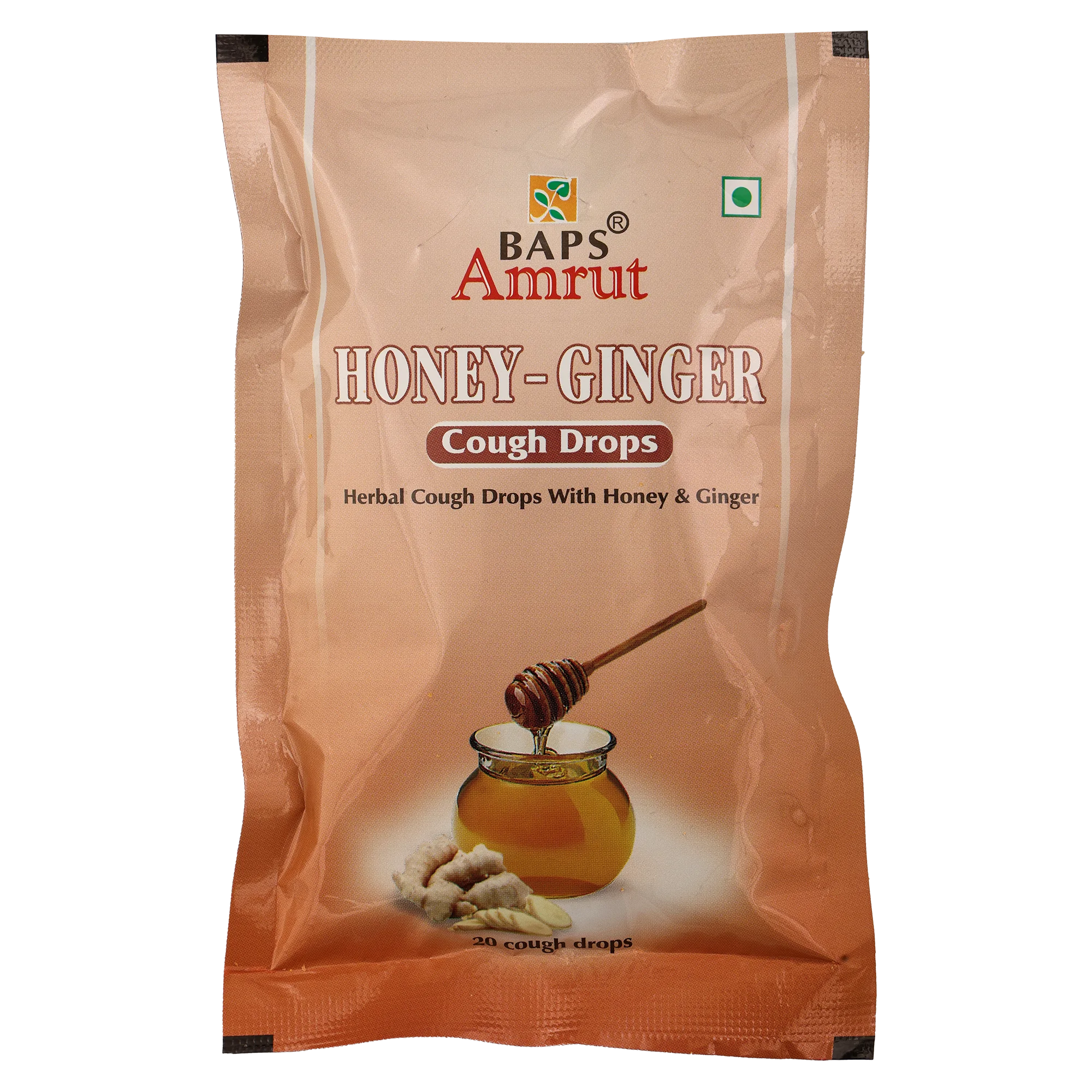 Honey Ginger Cough Drop Pouch