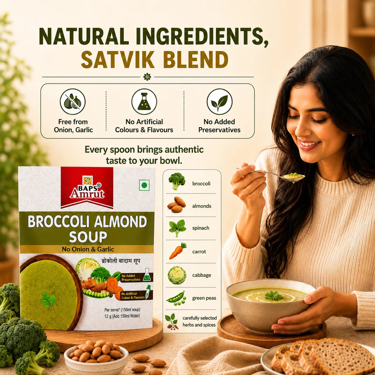 Broccoli Almond Soup