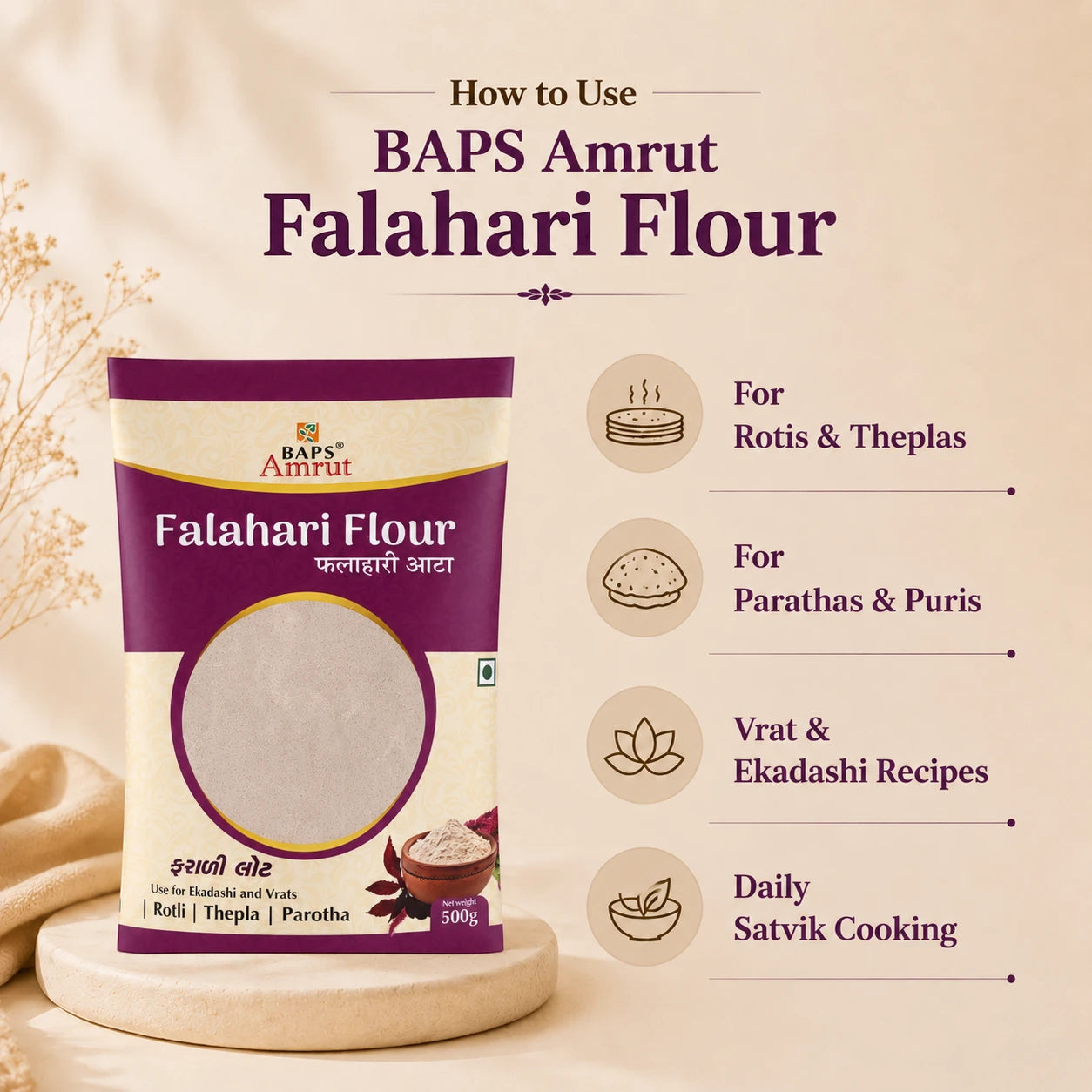 Falahari Flour- Satvik Kitchen Multigrain Fasting Flour