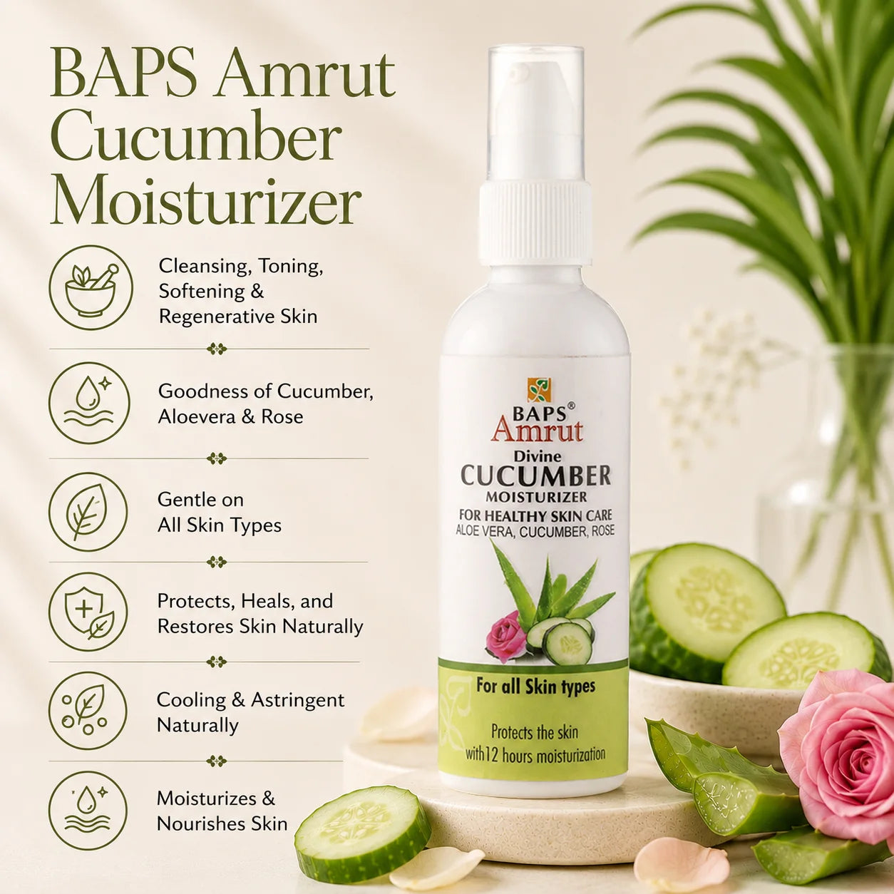 Moisturizer Cucumber Lotion