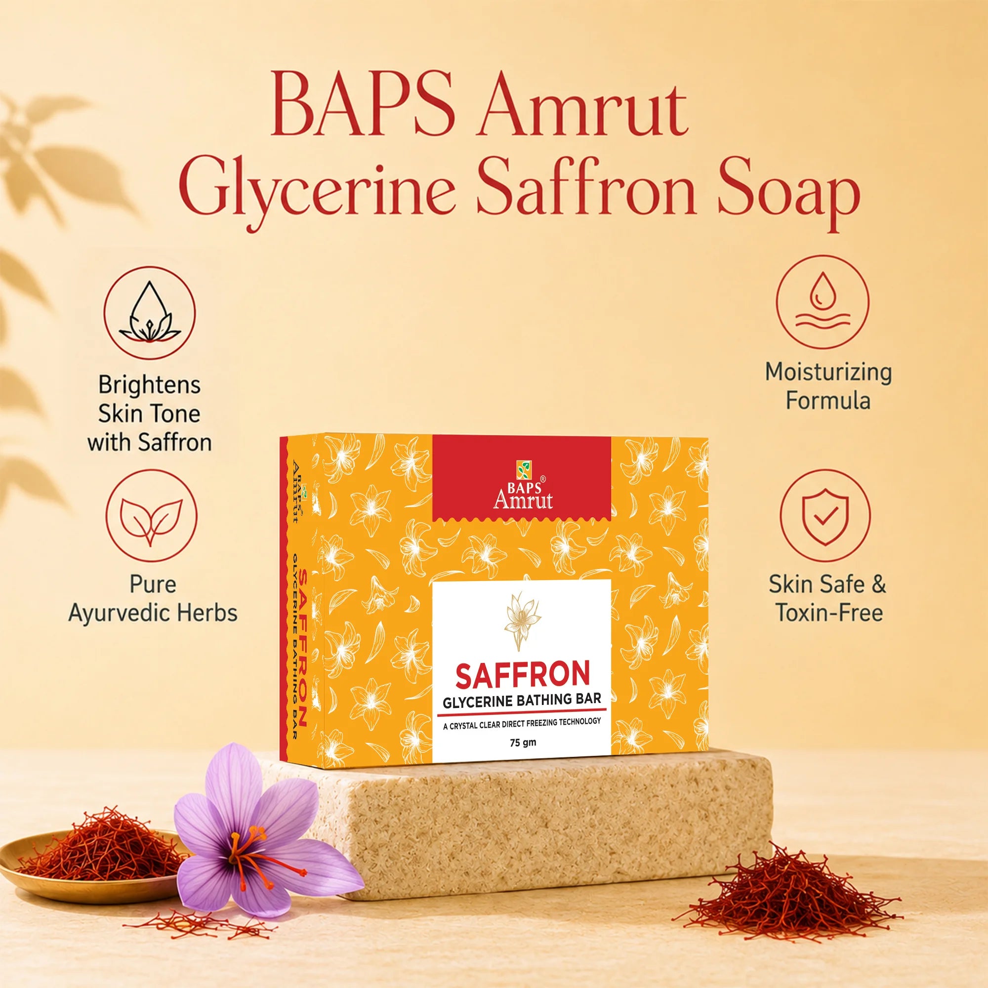 Glycerine Saffron Soap