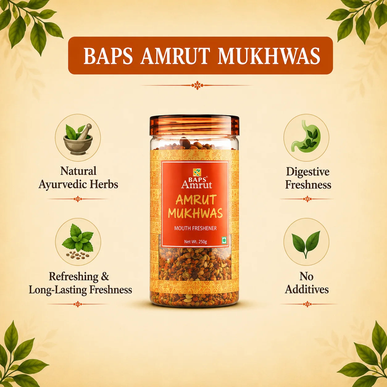 Amrut Mukhvas- Herbal Digestive Mouth Freshener