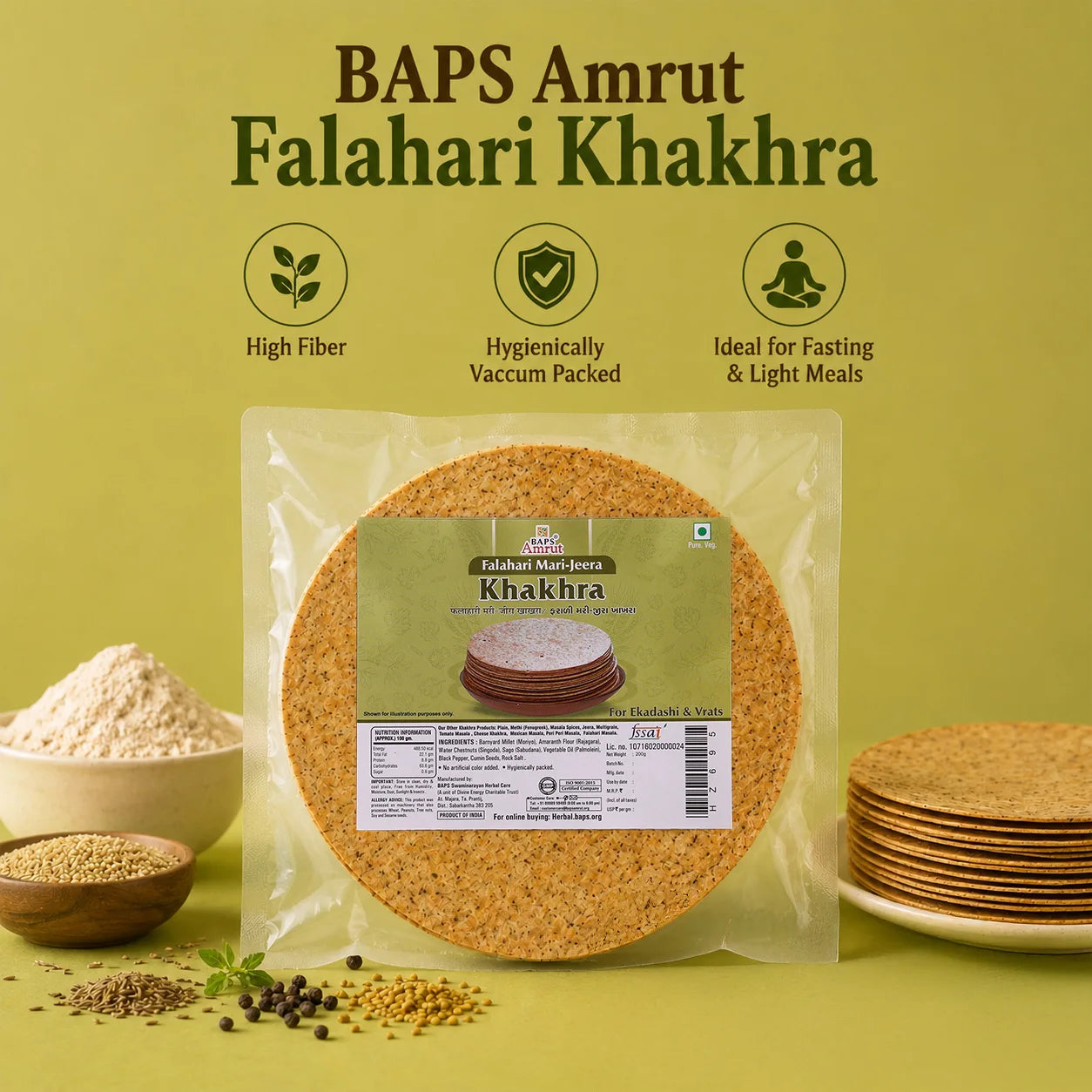 Falahari Mari jeera Khakhra