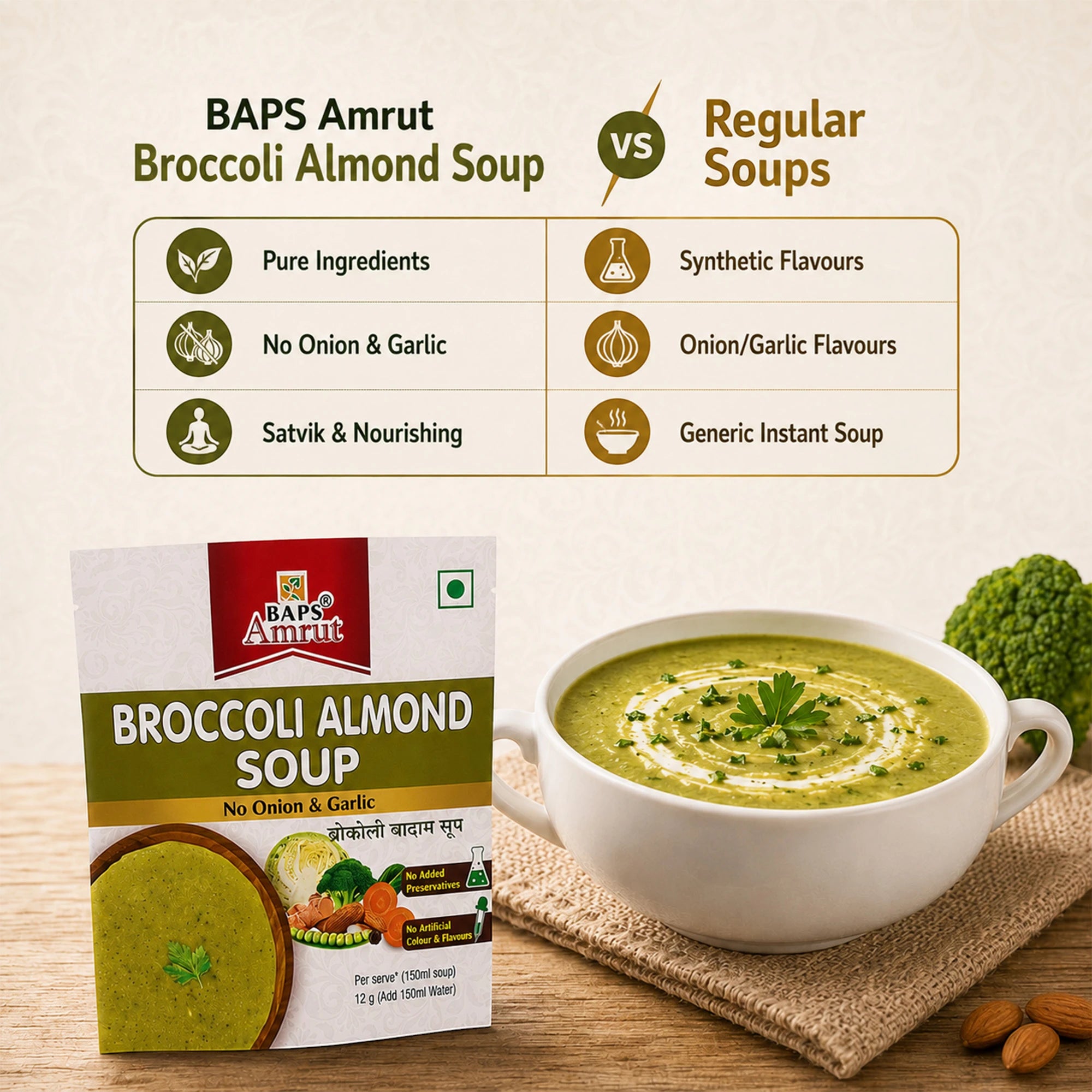 Broccoli Almond Soup