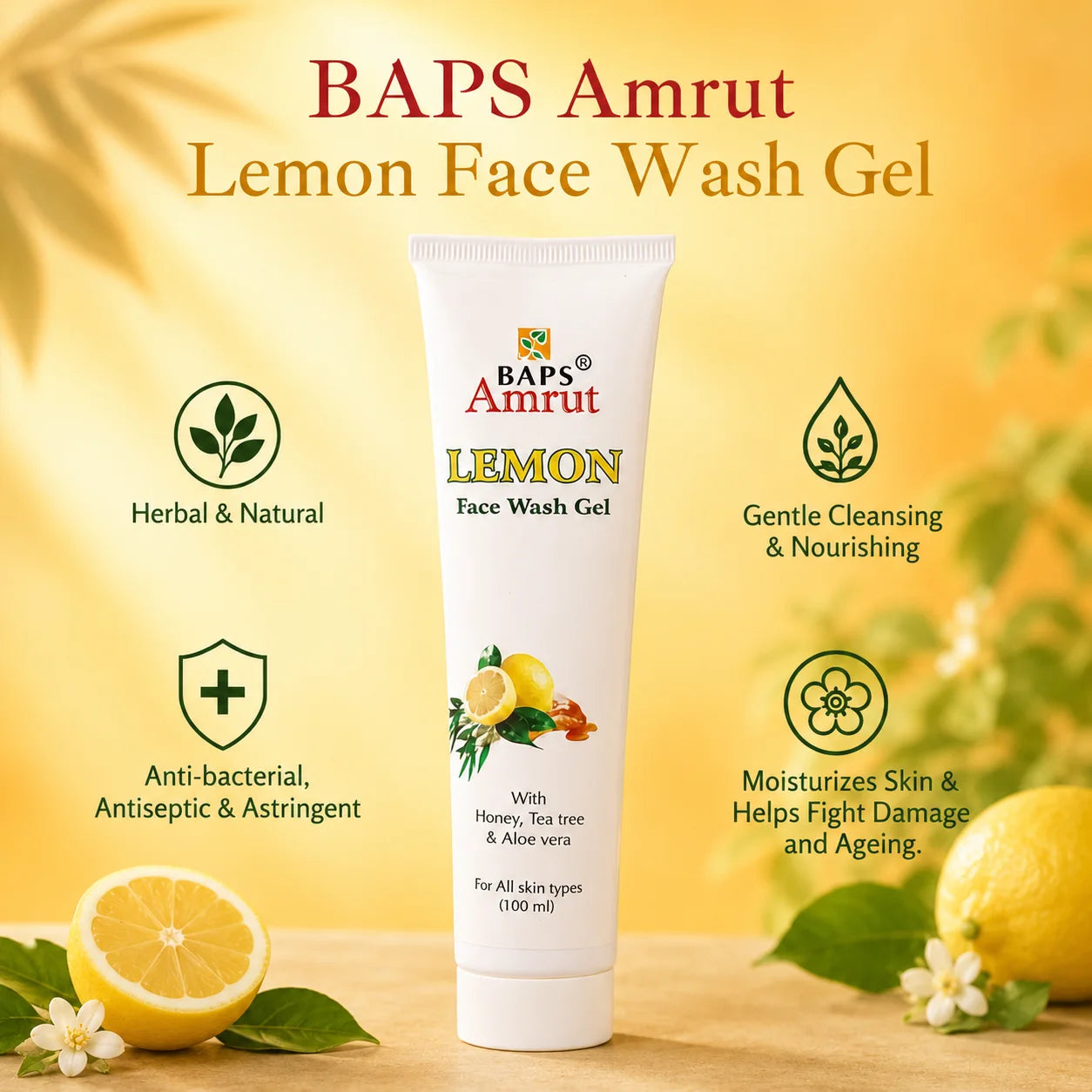 Lemon Face Wash Gel