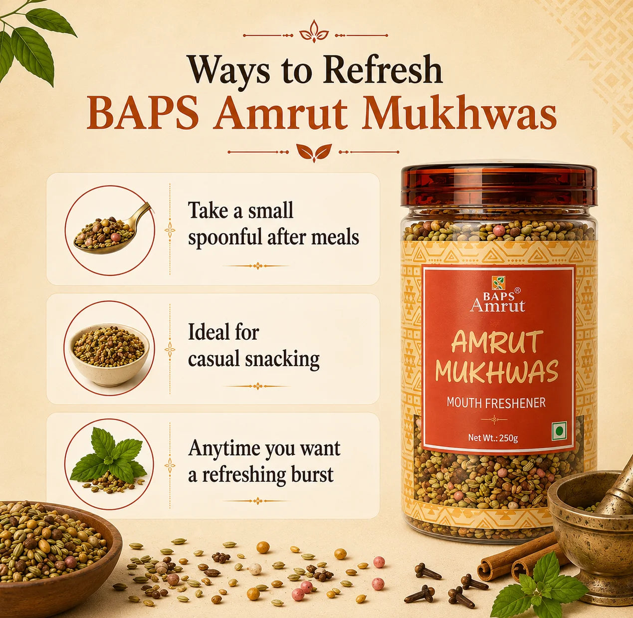 Amrut Mukhvas- Herbal Digestive Mouth Freshener