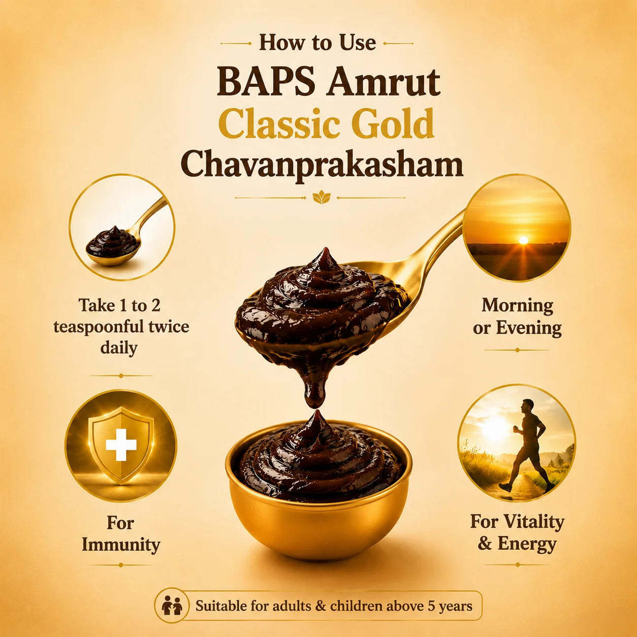 Chyawanprash Classic Gold- Ayurvedic Herbal Health Supplement