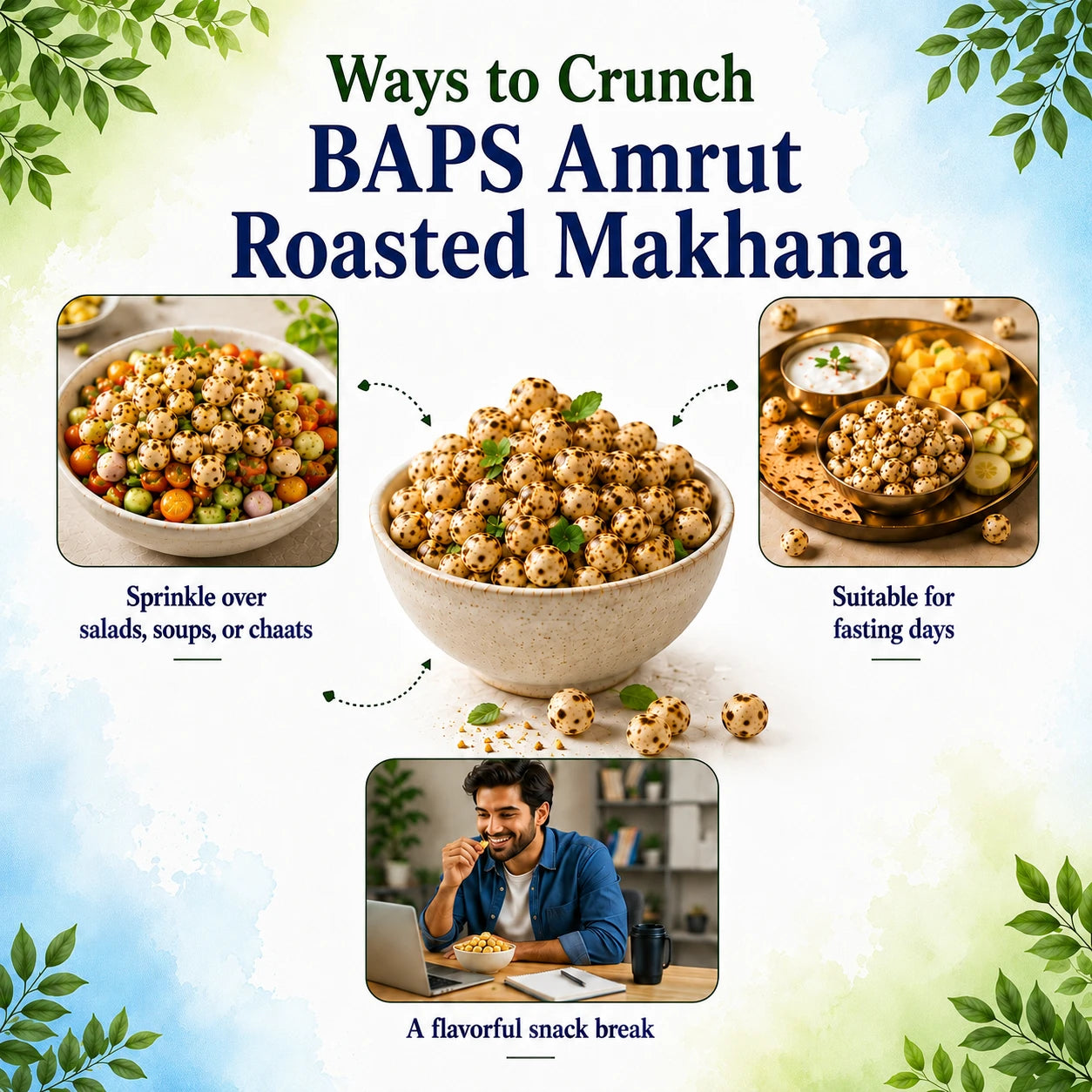 Makhana Mint Masala- Roasted Makhana Snack