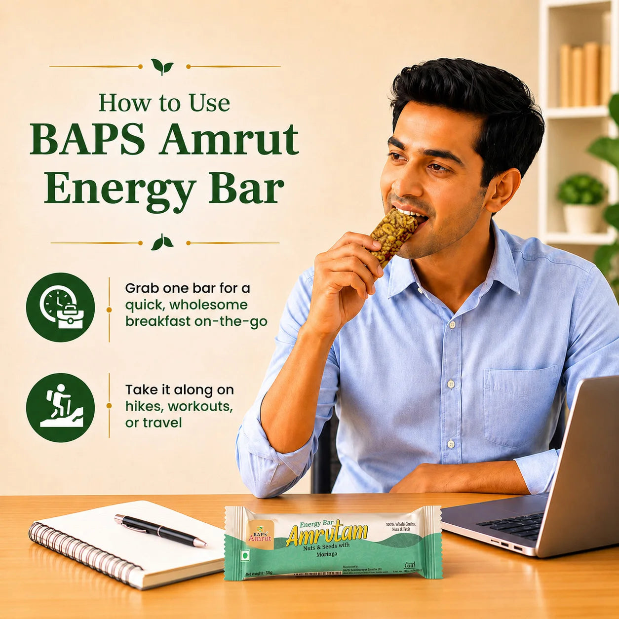 Amrutam Energy Bar (Moringa)