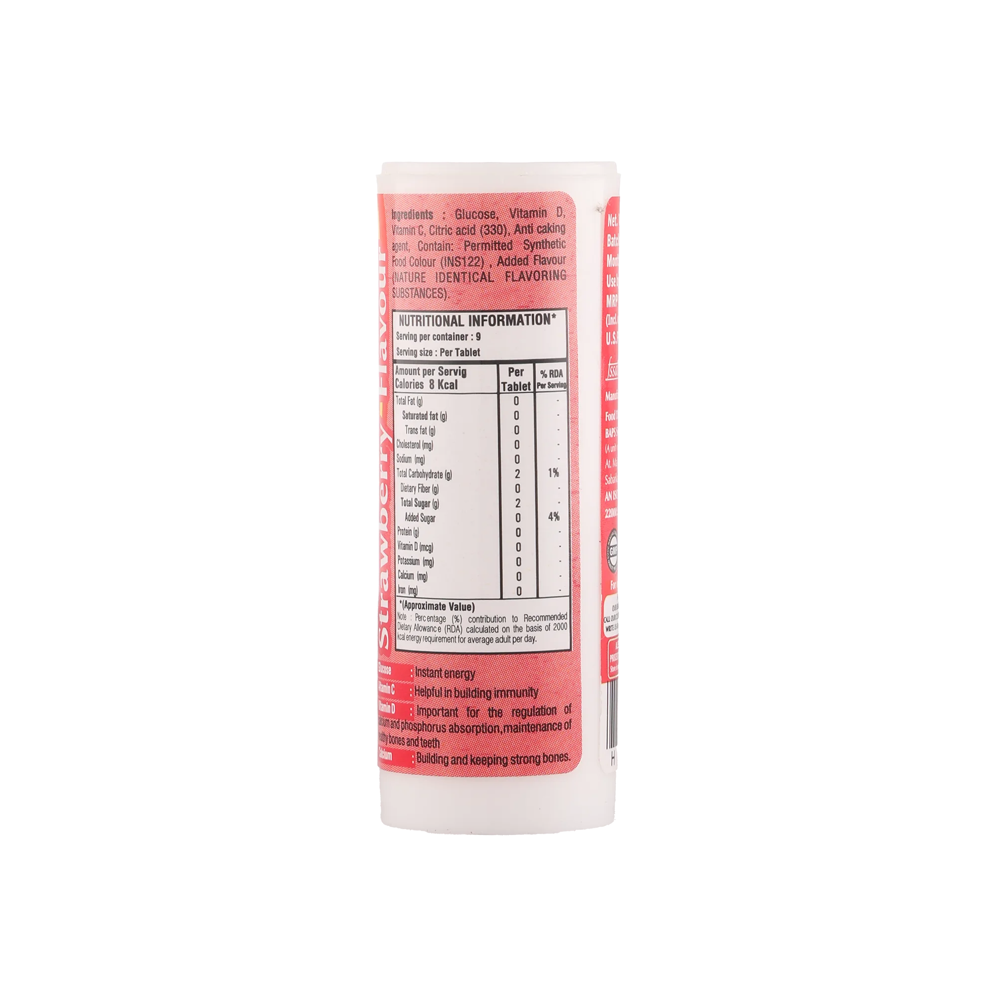 Divine Gluco Strawberry Tablets