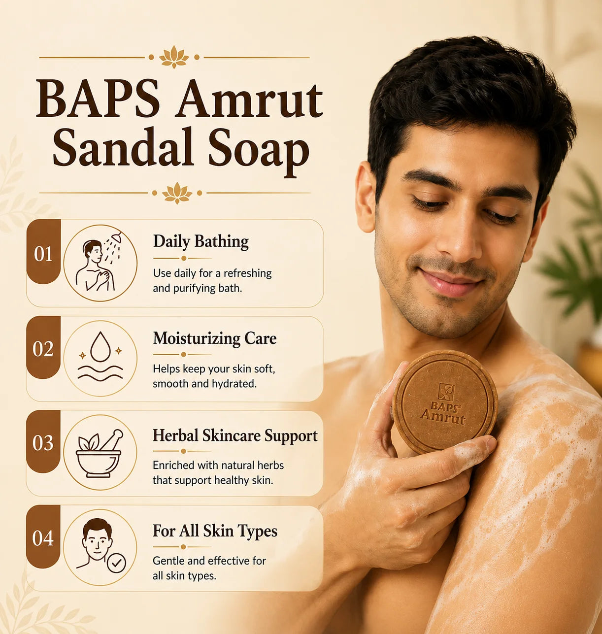 Sandal Soap (75g x 4)