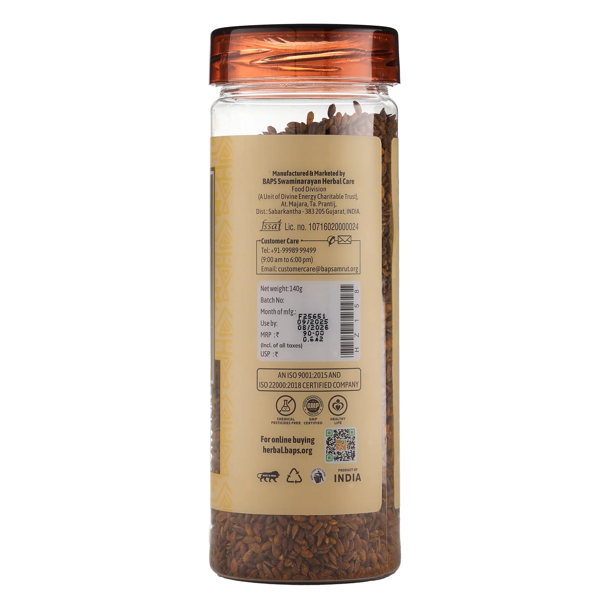 Flax Seed With Turmeric